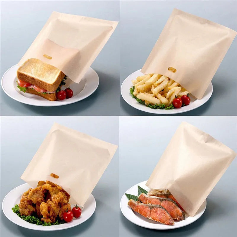 lot de 5 Sacs anti-adhésif pour grille-pain| Sac sandwich™