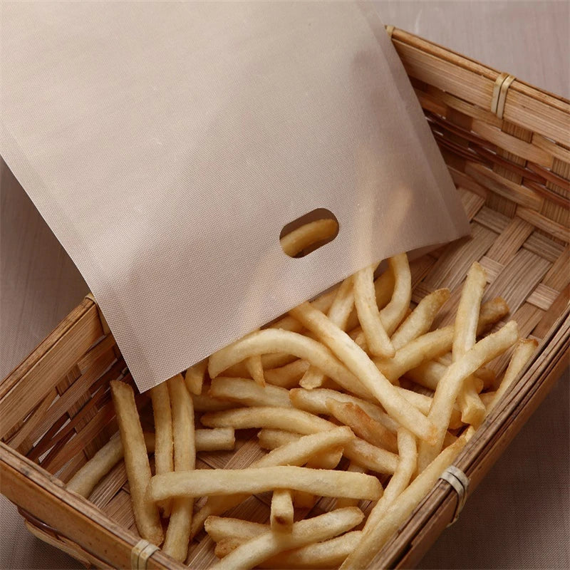 lot de 5 Sacs anti-adhésif pour grille-pain| Sac sandwich™