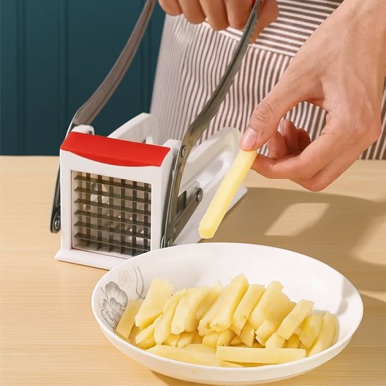 coupe frite base large antidérapante stabilité parfaite