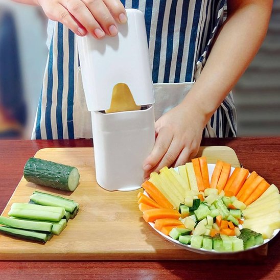 coupe légumes poussoir sécurisé