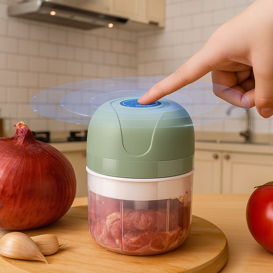 Hachoir electrique Bol transparent gradué