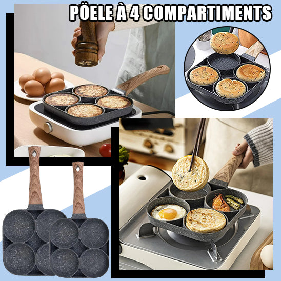 ✅ poêle 4 compartiments| rapido presto™