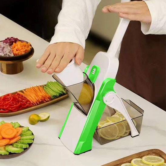 mandoline cuisine vertical compact rangement facile