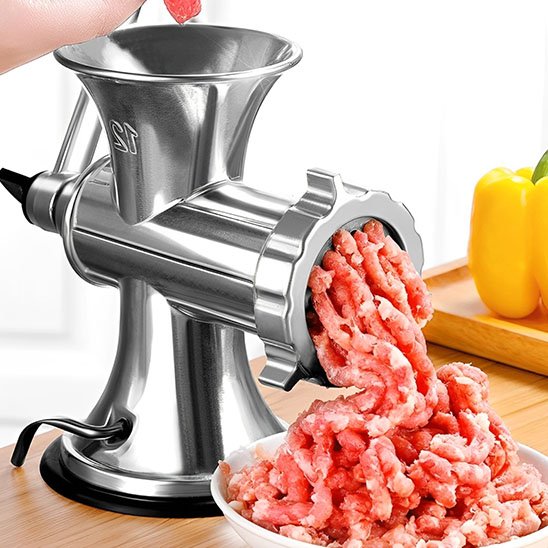 Hachoir à viande manuel | Inox Premium