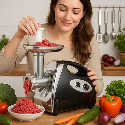 Hachoir à viande robuste securitaire