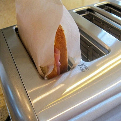 lot de 5 Sacs anti-adhésif pour grille-pain｜ Sac sandwich