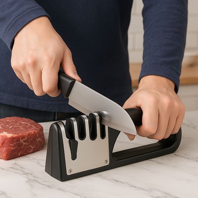 Aiguiseur couteau base antidérapante