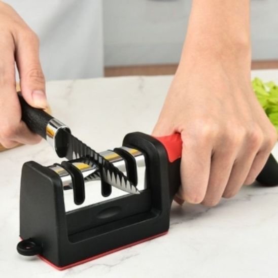aiguiseur couteau rouge sécuritaire 
