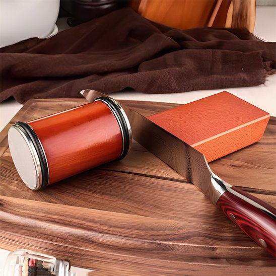 Aiguiseur couteau système 2-en-1