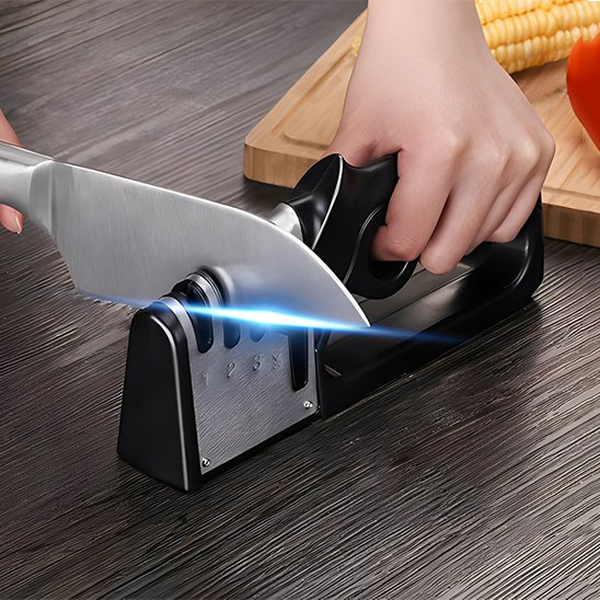 Aiguiseur couteau système 4 étages