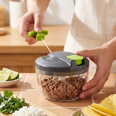 Hachoir manuel lames rotatives 