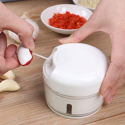 Mini hachoir manuel lames rotatives en acier inoxydable