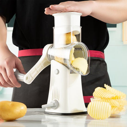 râpe à légumes manuelle simple nettoyer pièces démontables compatibles lave-vaisselle.