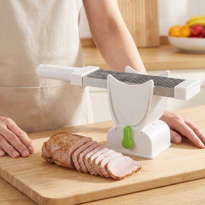 Trancheuse manuelle système de coupe réglable